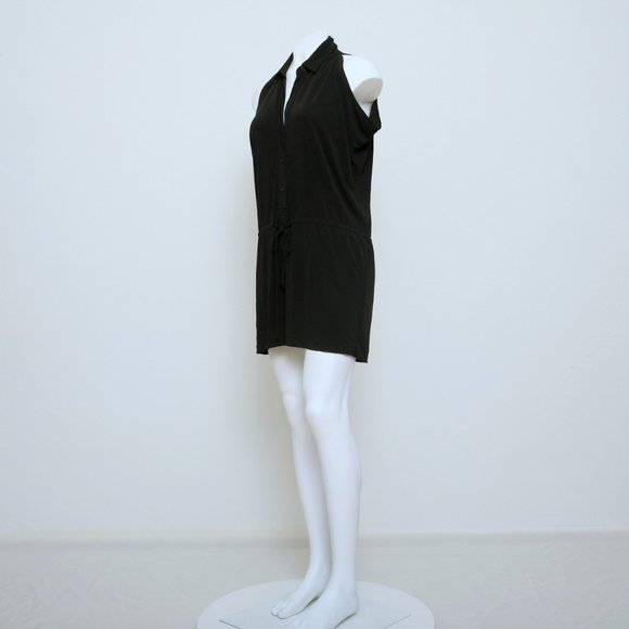 Theory Button Down Sleeveless Mini Dress - Picture 1 of 13